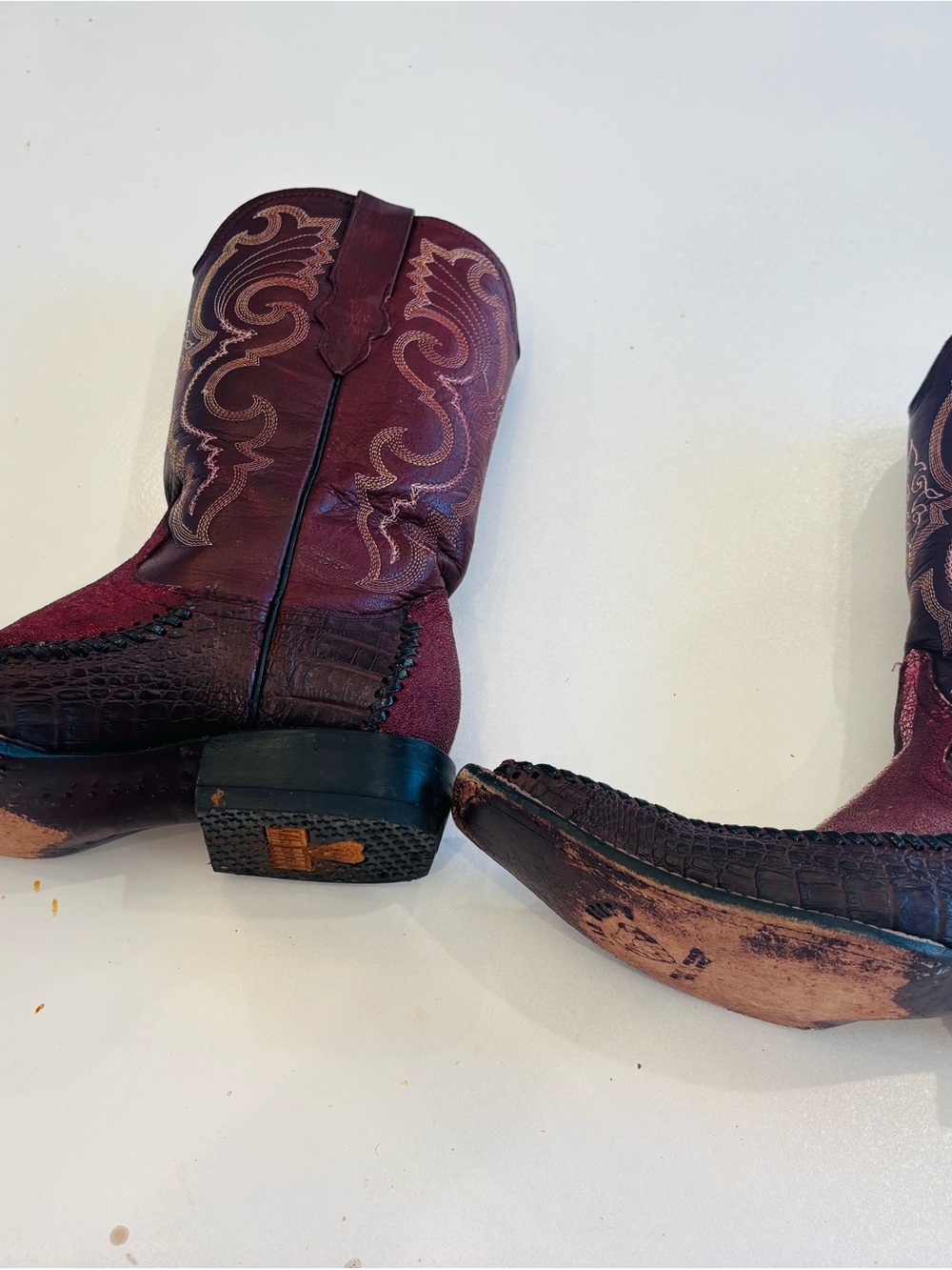 Jar Boots Women's Burgundy Western Boots size 7 - Picture 8 of 17